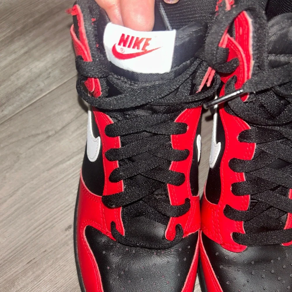 Nike Dunk High (GS) Black/White-University Red DB2179-003 Size 6.5Y - Picture 6 of 14